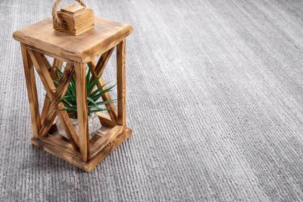 Designer Wohnzimmer Teppich Abstrakte Musterung Modern Grau-Grau