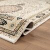 Asfahan Orientalischer Teppich mit Knochenfarbe